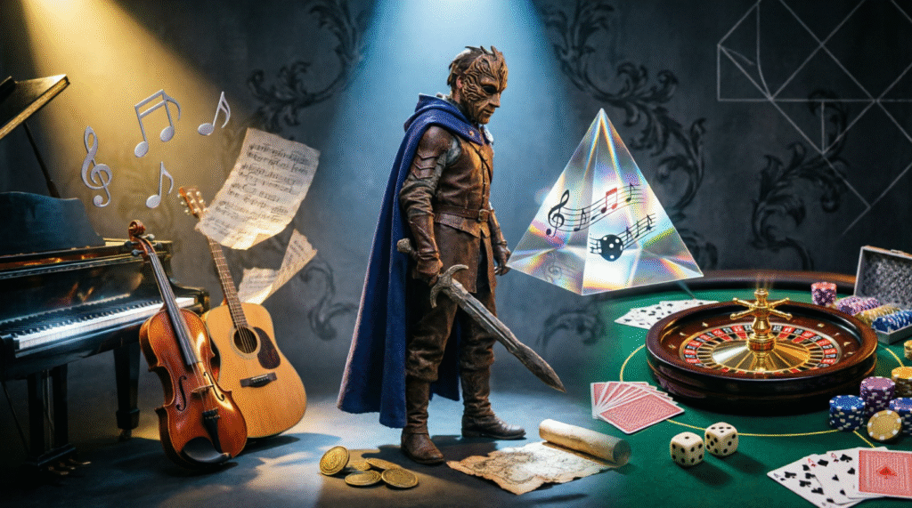 Musique, LARP et casino: méthodes concrètes et parallèles